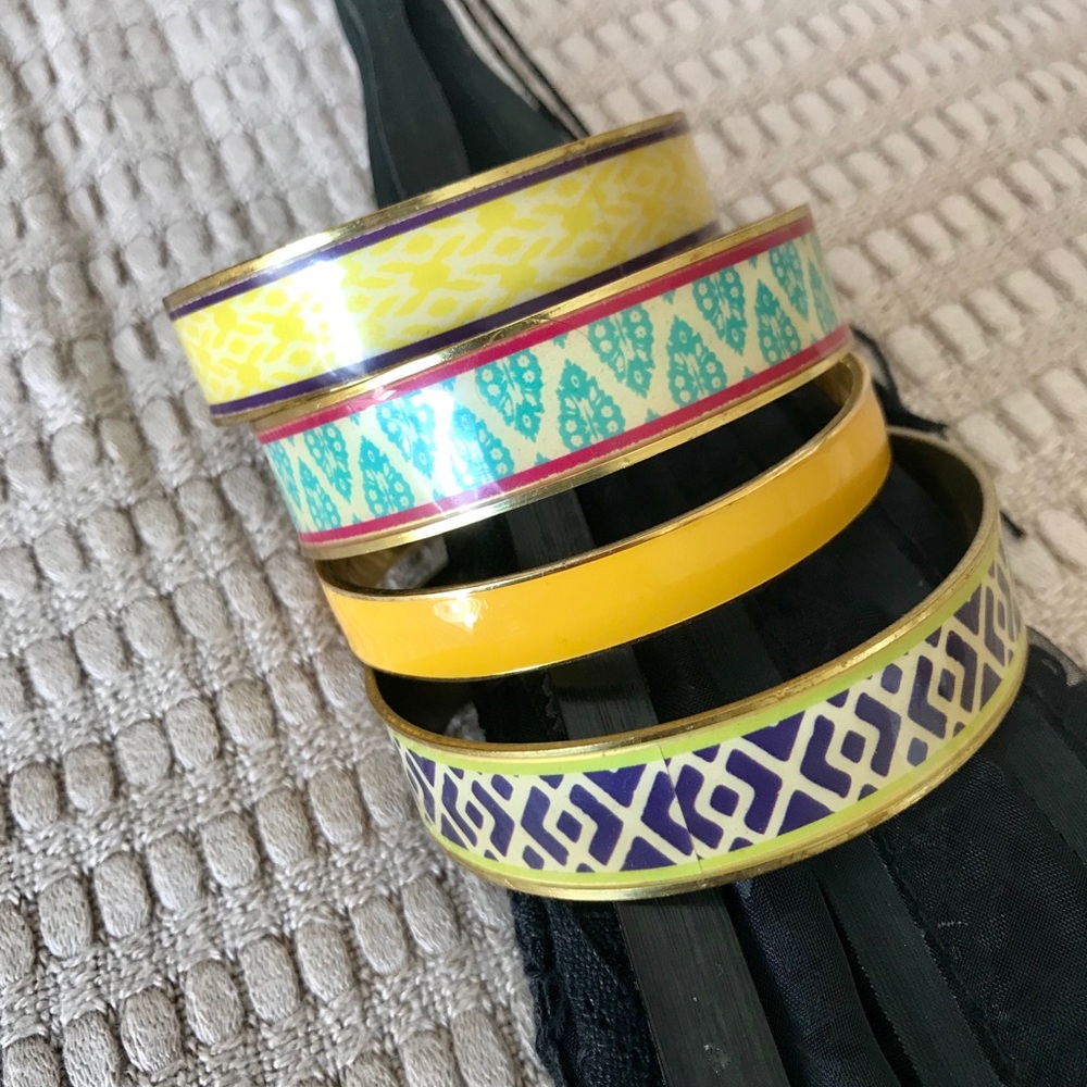 Enamel Bangle Bracelets-Colorful Designs, Perfect